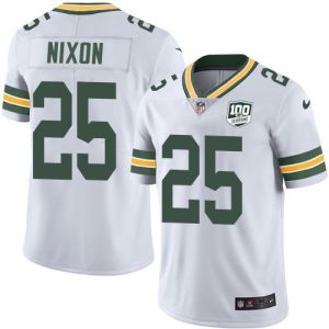 Impressive Packers #25 Keisean Nixon White Youth 100th Season Stitched NFL Vapor Untouchable Limited Jersey perfect for game day celebrations