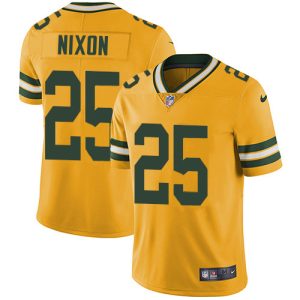 Unique Packers #25 Keisean Nixon Yellow Youth Stitched NFL Limited Rush Jersey for die hard Packers fans
