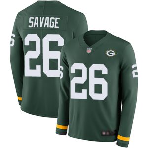 Unique Packers #26 Darnell Savage Green Team Color Men's Stitched NFL Limited Therma Long Sleeve Jersey to stand out at the stadium
