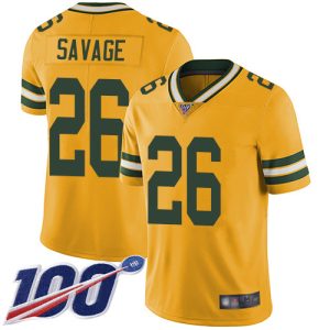 Terrific Packers #26 Darnell Savage Yellow Men's Stitched NFL Limited Rush 100th Season Jersey perfect for game day celebrations