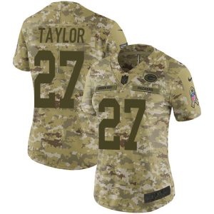 Unique Packers #27 Patrick Taylor Camo Women's Stitched NFL Limited 2018 Salute To Service Jersey to showcase your team pride