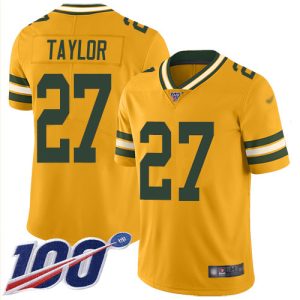 Gorgeous Packers #27 Patrick Taylor Gold Youth Stitched NFL Limited Inverted Legend 100th Season Jersey perfect for game day celebrations