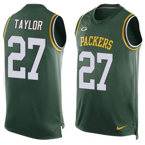 Unique Packers #27 Patrick Taylor Green Team Color Men's Stitched NFL Limited Tank Top Jersey to showcase your team pride