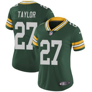 Amazing Packers #27 Patrick Taylor Green Team Color Women's Stitched NFL Vapor Untouchable Limited Jersey for die hard Packers fans