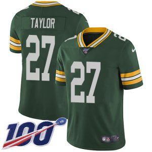 Impressive Packers #27 Patrick Taylor Green Team Color Youth Stitched NFL 100th Season Vapor Untouchable Limited Jersey perfect for game day celebrations