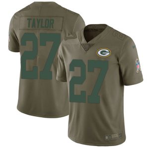 Unique Packers #27 Patrick Taylor Olive Men's Stitched NFL Limited 2017 Salute To Service Jersey for ultimate sports enthusiasts