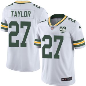 Terrific Packers #27 Patrick Taylor White Youth 100th Season Stitched NFL Vapor Untouchable Limited Jersey to stand out at the stadium