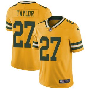 Fantastic Packers #27 Patrick Taylor Yellow Youth Stitched NFL Limited Rush Jersey for die hard Packers fans