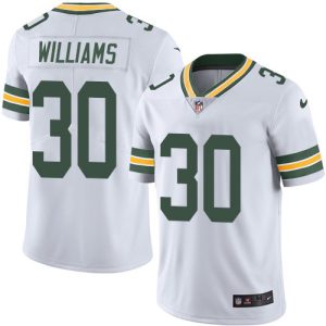 Amazing Packers #30 Jamaal Williams White Men's Stitched NFL Vapor Untouchable Limited Jersey for die hard Packers fans