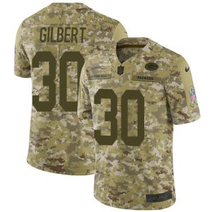 Unique Packers #30 Zyon Gilbert Camo Youth Stitched NFL Limited 2018 Salute To Service Jersey a must have addition to your collection