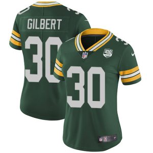 Terrific Packers #30 Zyon Gilbert Green Team Color Women's 100th Season Stitched NFL Vapor Untouchable Limited Jersey to showcase your team pride