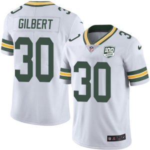 Stunning Packers #30 Zyon Gilbert White Youth 100th Season Stitched NFL Vapor Untouchable Limited Jersey for ultimate sports enthusiasts