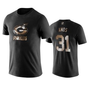 Gorgeous Packers #31 Adrian Amos Black NFL Black Golden 100th Season T Shirts for ultimate sports enthusiasts