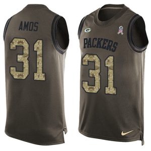 Terrific Packers #31 Adrian Amos Green Men's Stitched NFL Limited Salute To Service Tank Top Jersey to stand out at the stadium