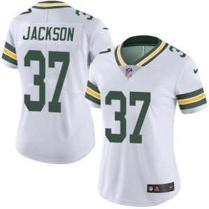 Stunning Packers #37 Josh Jackson White Women's Stitched NFL Vapor Untouchable Limited Jersey to showcase your team pride