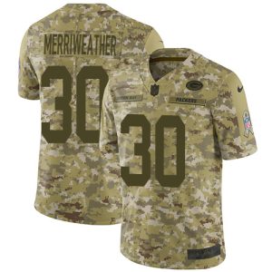 Stunning Packers #38 Ellis Merriweather Camo Men's Stitched NFL Limited 2018 Salute To Service Jersey perfect for game day celebrations