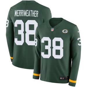 Amazing Packers #38 Ellis Merriweather Green Team Color Men's Stitched NFL Limited Therma Long Sleeve Jersey for die hard Packers fans