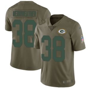 Impressive Packers #38 Ellis Merriweather Olive Men's Stitched NFL Limited 2017 Salute To Service Jersey a must have addition to your collection