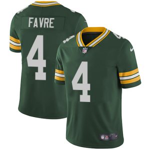 Fantastic Packers #4 Brett Favre Green Team Color Youth Stitched NFL Vapor Untouchable Limited Jersey for die hard Packers fans