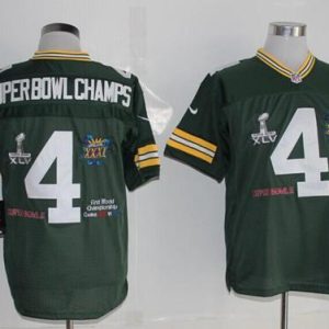 Stunning Packers #4 Superbowlchamps Green Team Color Men's Stitched NFL Limited Jersey for ultimate sports enthusiasts