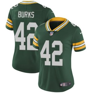 Stunning Packers #42 Oren Burks Green Team Color Women's Stitched NFL Vapor Untouchable Limited Jersey for ultimate sports enthusiasts