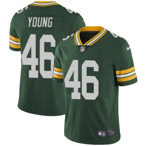 Fantastic Packers #46 Christian Young Green Team Color Men's Stitched NFL Vapor Untouchable Limited Jersey a must have addition to your collection