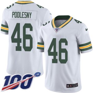Unique Packers #46 Jack Podlesny White Men's Stitched NFL 100th Season Vapor Untouchable Limited Jersey for ultimate sports enthusiasts