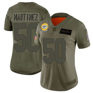 Fantastic Packers #50 Blake Martinez Camo Women's Stitched NFL Limited 2019 Salute to Service Jersey for die hard Packers fans
