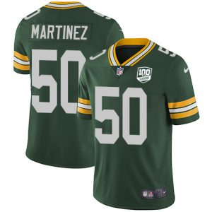Unique Packers #50 Blake Martinez Green Team Color Men's 100th Season Stitched NFL Vapor Untouchable Limited Jersey to showcase your team pride
