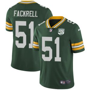 Amazing Packers #51 Kyler Fackrell Green Team Color Men's 100th Season Stitched NFL Vapor Untouchable Limited Jersey for die hard Packers fans