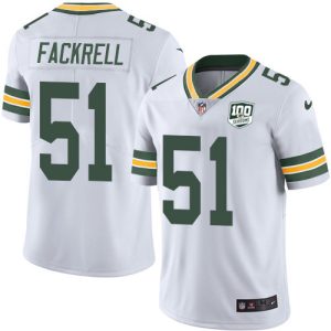 Stunning Packers #51 Kyler Fackrell White Men's 100th Season Stitched NFL Vapor Untouchable Limited Jersey a must have addition to your collection