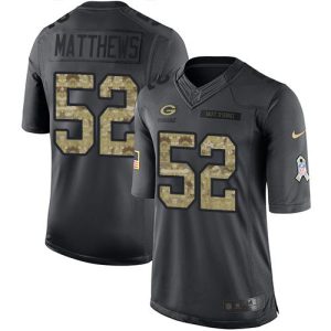 Terrific Packers #52 Clay Matthews Black Youth Stitched NFL Limited 2016 Salute to Service Jersey to showcase your team pride