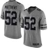 Impressive Packers #52 Clay Matthews Gray Men's Stitched NFL Limited Gridiron Gray Jersey for ultimate sports enthusiasts