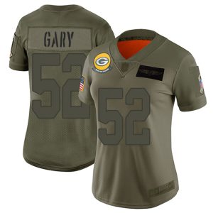 Unique Packers #52 Rashan Gary Camo Women's Stitched NFL Limited 2019 Salute to Service Jersey perfect for game day celebrations