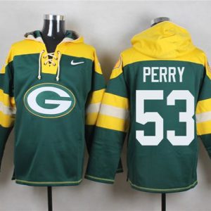 Fantastic Packers #53 Nick Perry Green Player Pullover NFL Hoodie to stand out at the stadium