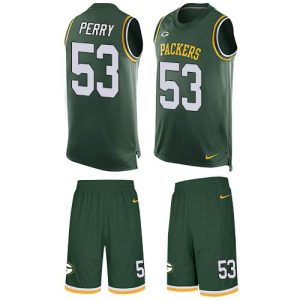 Unique Packers #53 Nick Perry Green Team Color Men's Stitched NFL Limited Tank Top Suit Jersey perfect for game day celebrations
