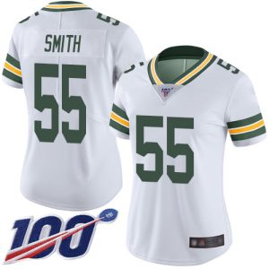 Amazing Packers #55 Za'Darius Smith White Women's Stitched NFL 100th Season Vapor Limited Jersey for ultimate sports enthusiasts