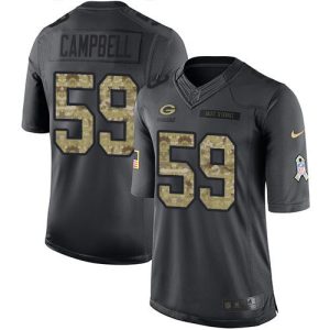 Amazing Packers #59 De'Vondre Campbell Black Youth Stitched NFL Limited 2016 Salute to Service Jersey for ultimate sports enthusiasts