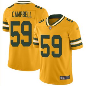 Unique Packers #59 De'Vondre Campbell Gold Men's Stitched NFL Limited Inverted Legend Jersey a must have addition to your collection