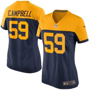 Fantastic Packers #59 De'Vondre Campbell Navy Blue Alternate Women's Stitched NFL Vapor Untouchable Limited Jersey to stand out at the stadium