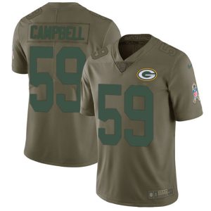 Gorgeous Packers #59 De'Vondre Campbell Olive Youth Stitched NFL Limited 2017 Salute To Service Jersey to stand out at the stadium