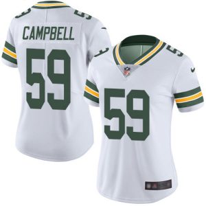Unique Packers #59 De'Vondre Campbell White Women's Stitched NFL Vapor Untouchable Limited Jersey to showcase your team pride
