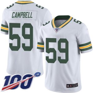 Amazing Packers #59 De'Vondre Campbell White Youth Stitched NFL 100th Season Vapor Untouchable Limited Jersey a must have addition to your collection