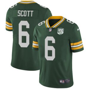 Amazing Packers #6 JK Scott Green Team Color Men's 100th Season Stitched NFL Vapor Untouchable Limited Jersey to stand out at the stadium