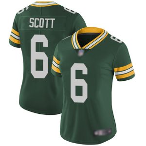 Terrific Packers #6 JK Scott Green Team Color Women's Stitched NFL Vapor Untouchable Limited Jersey a must have addition to your collection