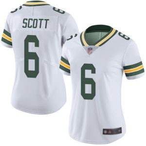 Stunning Packers #6 JK Scott White Women's Stitched NFL Vapor Untouchable Limited Jersey for ultimate sports enthusiasts