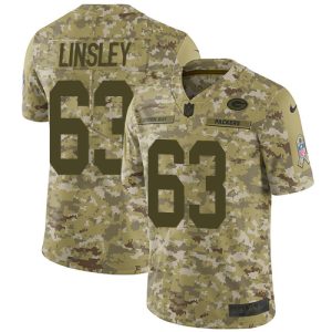 Fantastic Packers #63 Corey Linsley Camo Men's Stitched NFL Limited 2018 Salute To Service Jersey perfect for game day celebrations