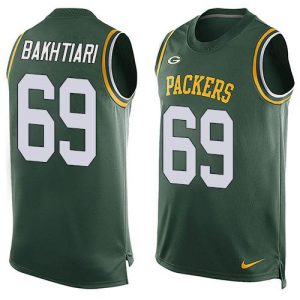Terrific Packers #69 David Bakhtiari Green Team Color Men's Stitched NFL Limited Tank Top Jersey for ultimate sports enthusiasts