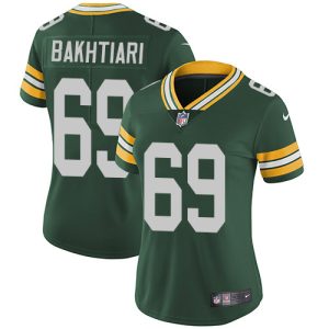 Amazing Packers #69 David Bakhtiari Green Team Color Women's Stitched NFL Vapor Untouchable Limited Jersey a must have addition to your collection