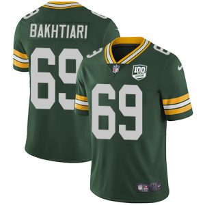 Outstanding Packers #69 David Bakhtiari Green Team Color Youth 100th Season Stitched NFL Vapor Untouchable Limited Jersey perfect for game day celebrations